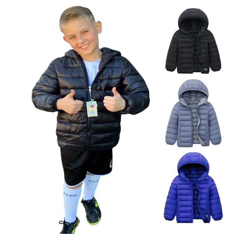 Winter Clothing For Boys - 아동용 후드 경량 다운 재킷, 소년