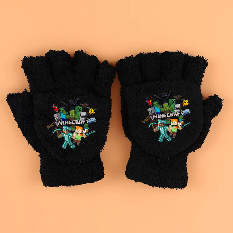 Winter Clothing For Boys - 새로운 게임 테마 프린트 장갑 마인크래프트