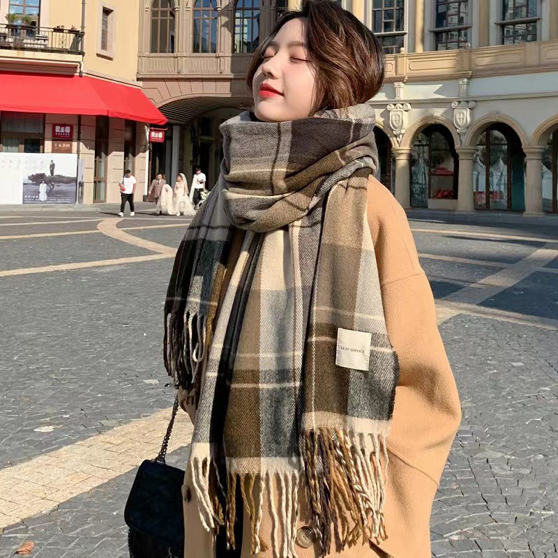 Winter Clothing Korea - 스카프 여성 겨울 한국 버전 영국