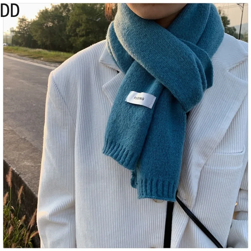 간단한 세련된 솔리드 소프트 스카프 가을 겨울 남성 니 - Winter Clothing Korea 리뷰 및 가격