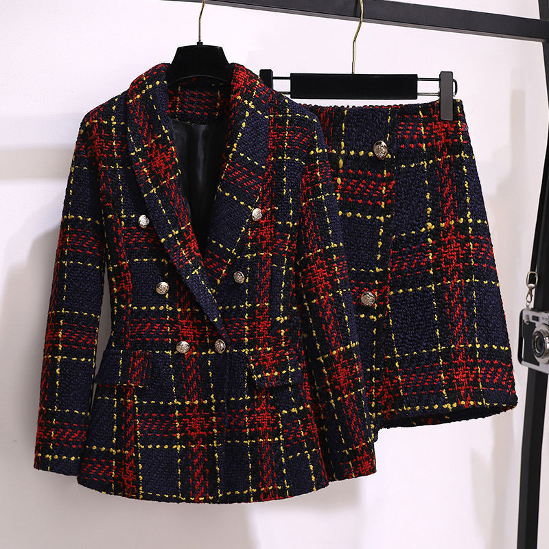 여성용 빈티지 트위드 한국 세트 블레이저 재킷 코트 및 - Winter Clothing Vintage 리뷰 및 가격
