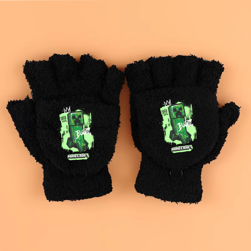 새로운 게임 테마 프린트 장갑 마인크래프트 4-13세용 - Winter Clothing For Boys 리뷰 및 가격
