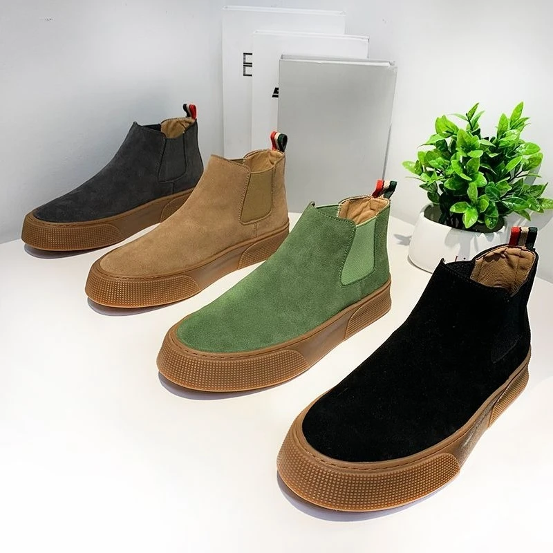 2025 가을 겨울 신상 남성용 하이탑 스웨이드 첼시  - Winter Clothing Korea 리뷰 및 가격