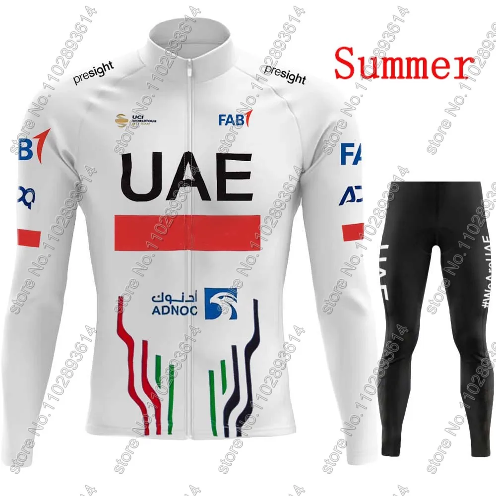 UAE 사이클링 저지 2024 긴 소매 팀 세트 의류, - Winter Clothing Men Sale 리뷰 및 가격